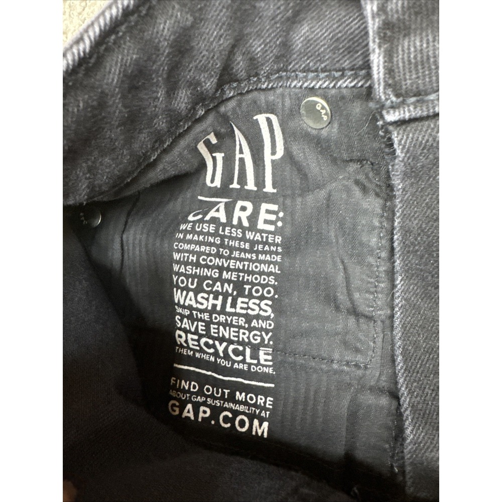 Gap Vintage Slim Sky High Jeans Zero Regular Inseam 25 Color Black #297 - Picture 11 of 16